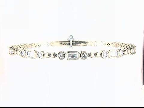14k yellow gold diamond bracelet