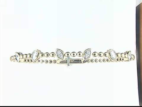 14k yellow gold diamond bracelet