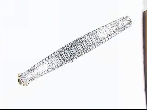14k yellow gold diamond bracelet