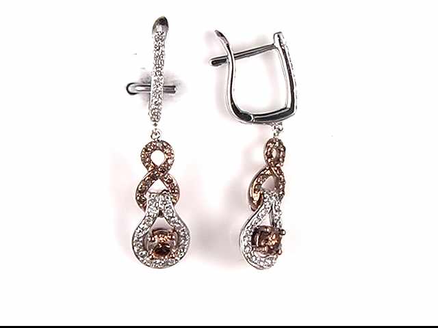 14k White Gold Lady's Diamond Earrings