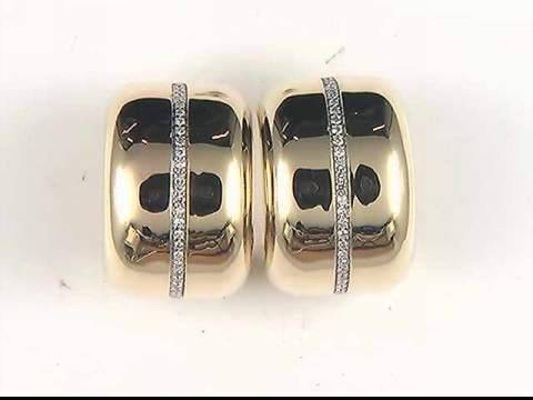 Diamond Hoop Earrings