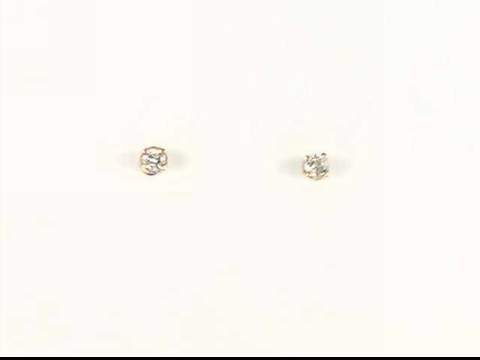 14K Yellow Diamond Earrings