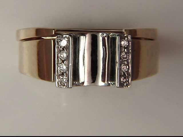 14k White And Yellow Gold Lady's Diamond Mounting