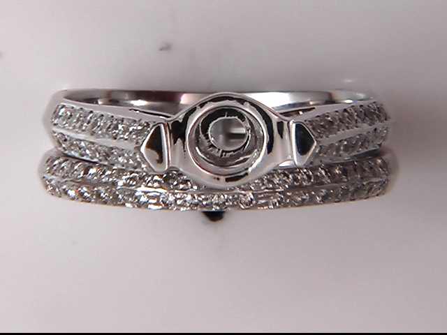 14k White Gold Lady's Diamond Mounting