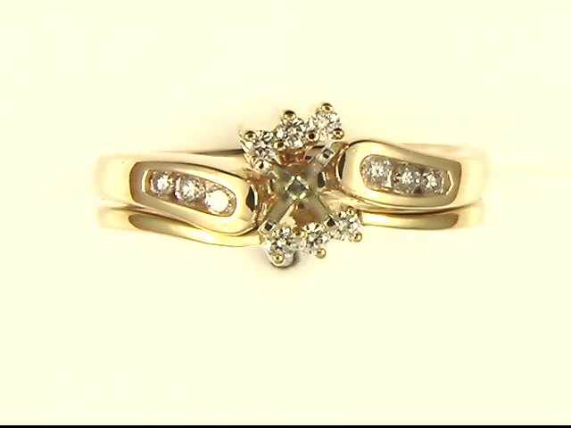 14k Yellow Gold Lady's Diamond Mounting
