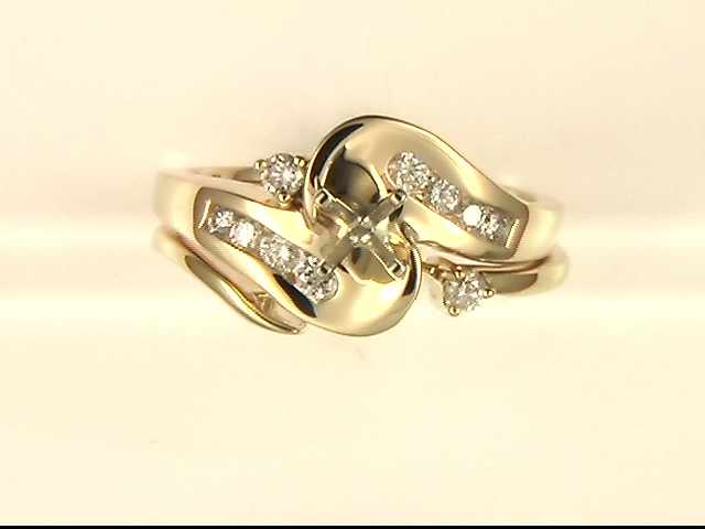 14k Yellow Gold Lady's Diamond Mounting