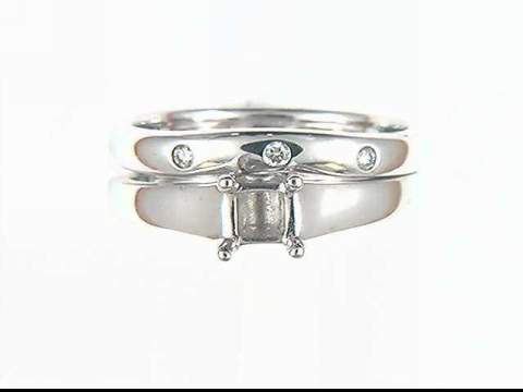 14k White Gold Diamond Ring