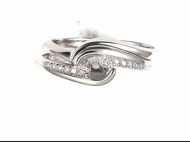 14k White Gold Diamond Mounting