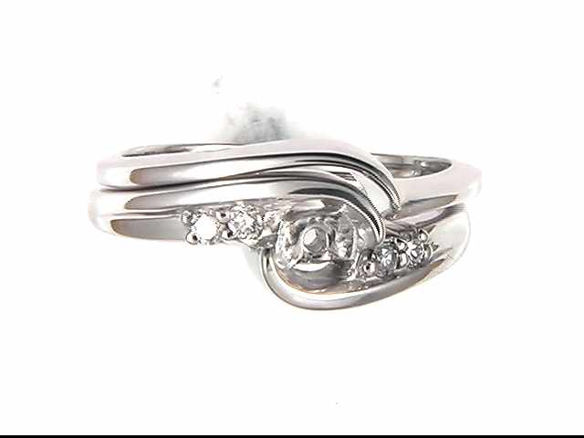 14k White Gold Ladies Diamond Mounting