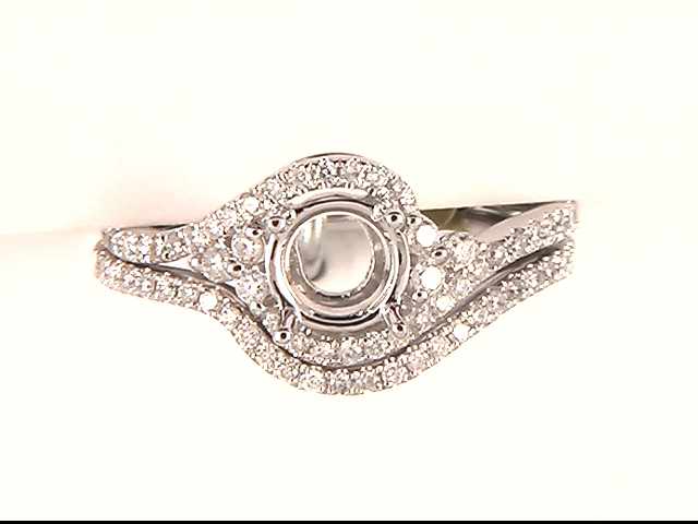 14k White Gold Lady's Diamond Mounting