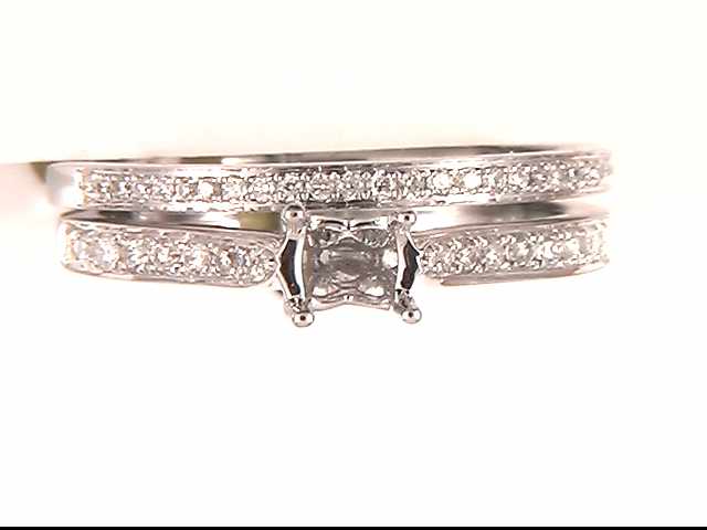 14k White Gold Lady's Diamond Mounting