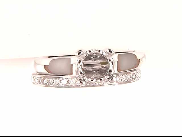 14k White Gold Lady's Diamond Mounting