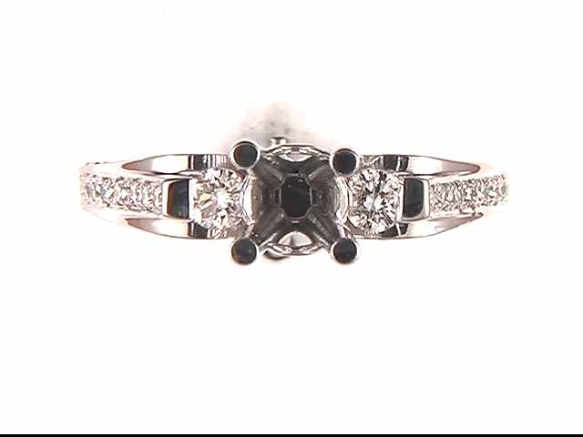 14k White Gold Lady's Diamond Mounting