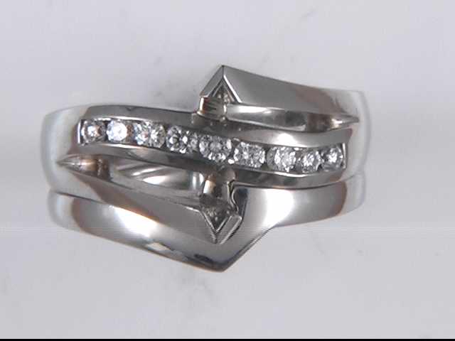 14k White Gold Diamond Mounting