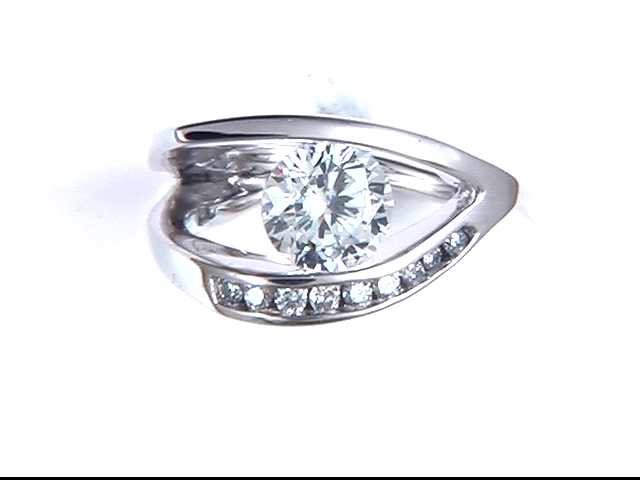 14k White Gold Diamond Mounting