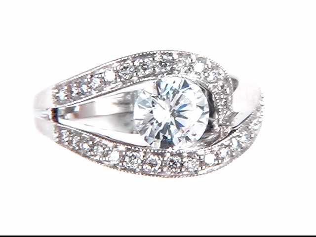 14k White Gold Lady's Diamond Mounting
