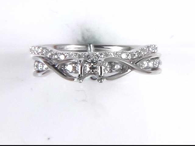 14k White Gold (Currently No Major Stone Set In Mtg) Wedding Ring