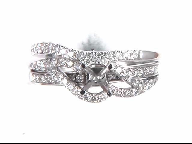 14k White Gold (Currently No Major Stone Set In Mtg) Ring