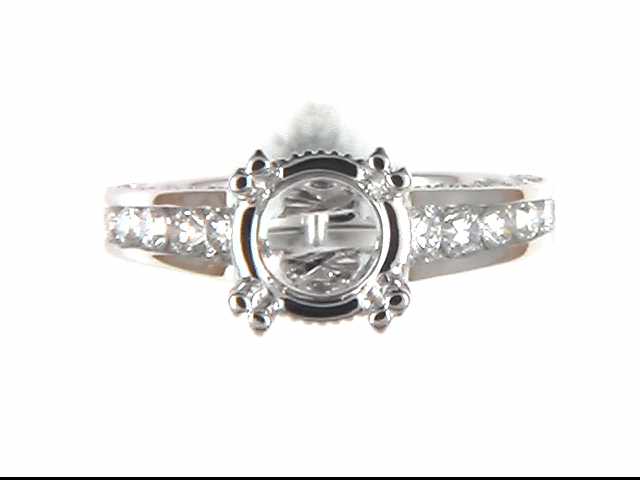 14k White Gold (Currently No Major Stone Set In Mtg) Ring