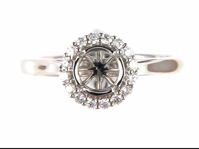 14k White Gold (Currently No Major Stone Set In Mtg) Ring