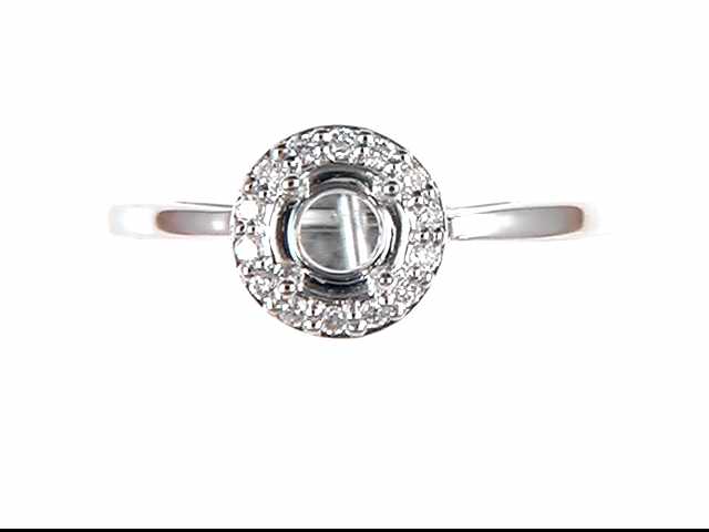 14K White Mounting
