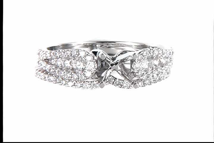 14k White Gold (Currently No Major Stone Set In Mtg) Wedding Ring