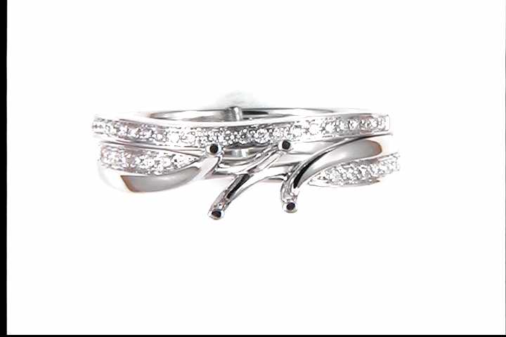 14k White Gold (Currently No Major Stone Set In Mtg) Wedding Ring