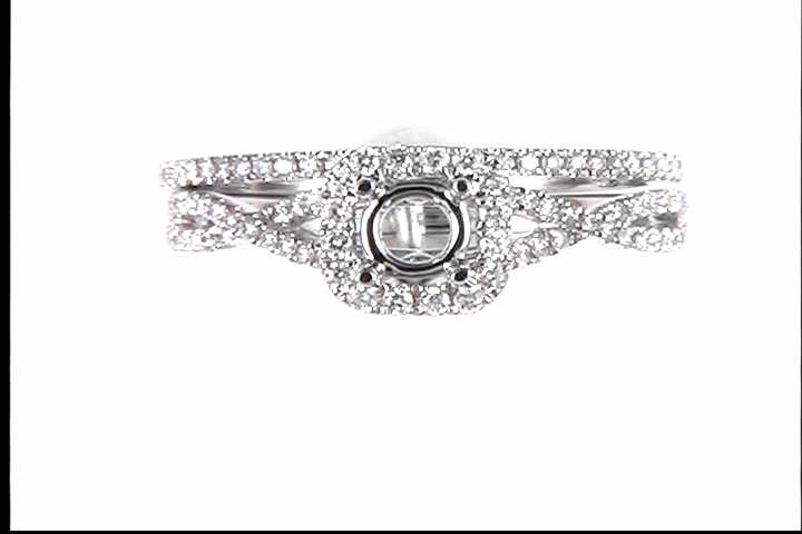 14k White Gold (Currently No Major Stone Set In Mtg) Wedding Ring