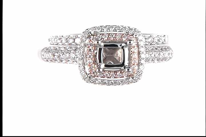 14k White And Yellow Gold (Currently No Major Stone Set In Mtg) Wedding Ring