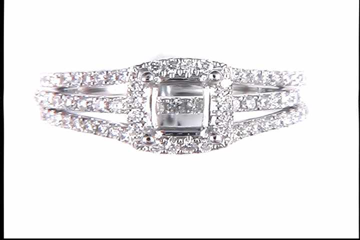Ladies 14k White Gold Mounting