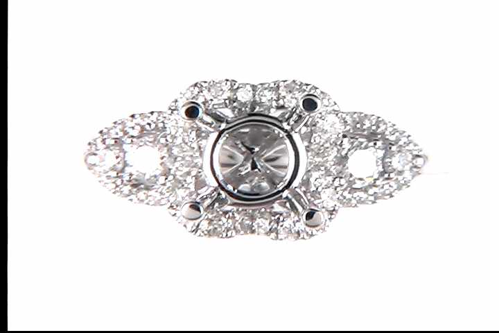14k White Gold (Currently No Major Stone Set In Mtg) Ring