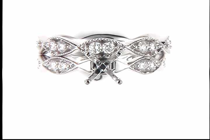 Ladies 14k White Gold Mounting