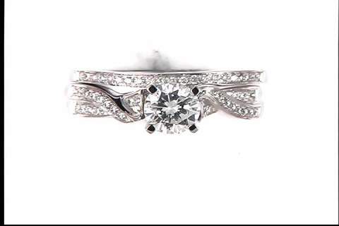 14K White Gold Diamond Mounting