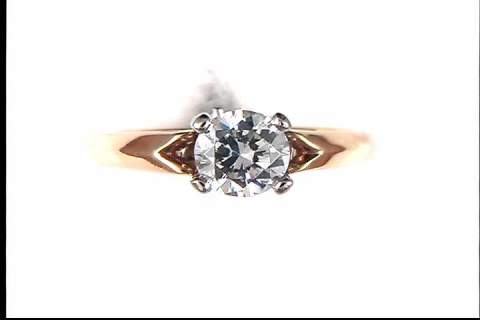 14K Yellow Gold Diamond Mounting