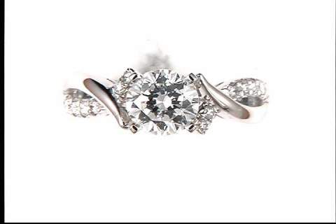 14K White Gold Diamond Mounting