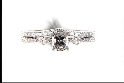 14k white gold diamond mounting