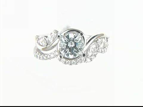 14k White Gold Diamond Mounting