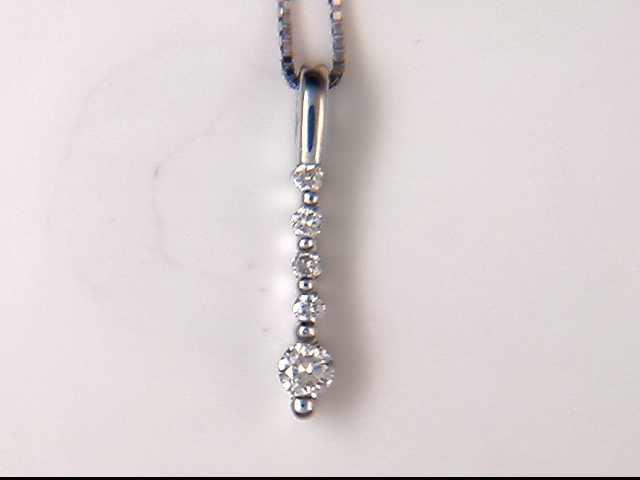Platinum Lady's Diamond Pendant