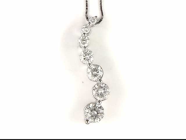 14k White Gold Lady's Diamond Pendant