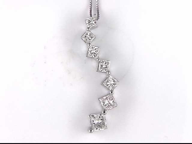 14k White Gold Lady's Diamond Pendant