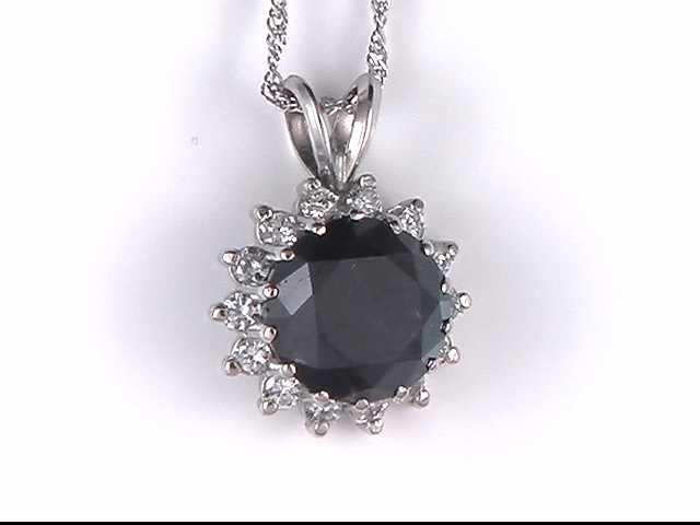 14k White Gold Lady's Diamond Pendant