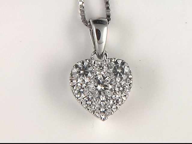 14k White Gold Lady's Diamond Pendant