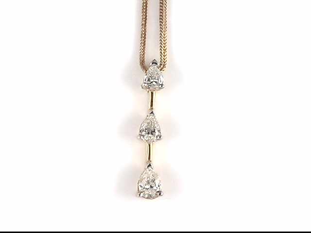 14k Yellow Gold Lady's Diamond Pendant