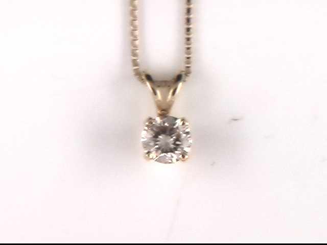 14k Yellow Gold Lady's Diamond Pendant