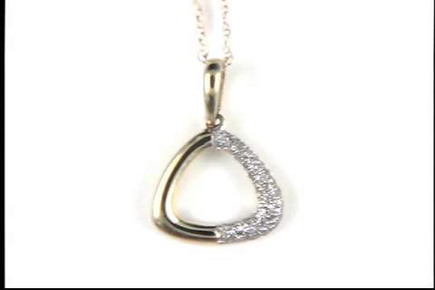 10k Yellow Gold Diamond Pendant