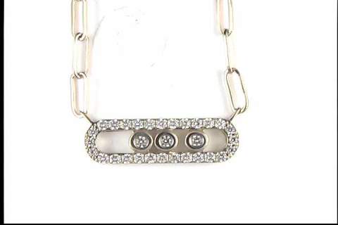 14k Yellow Gold Diamond Necklace