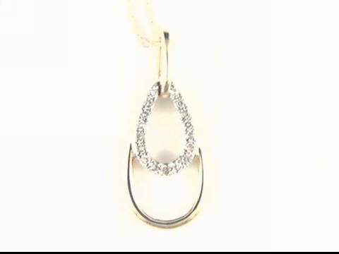10k Yellow Gold Diamond Pendant