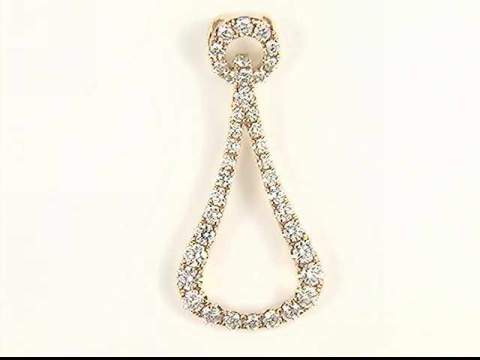 14K Yellow Diamond Pendant