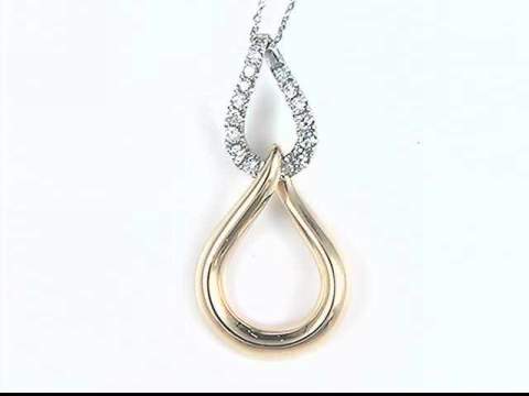 14K Diamond Pendant