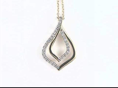 14K Diamond Pendant
